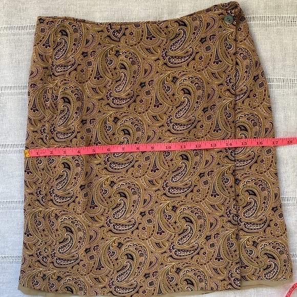 Charter Club paisley wrap mini skirt. - Picture 8 of 13